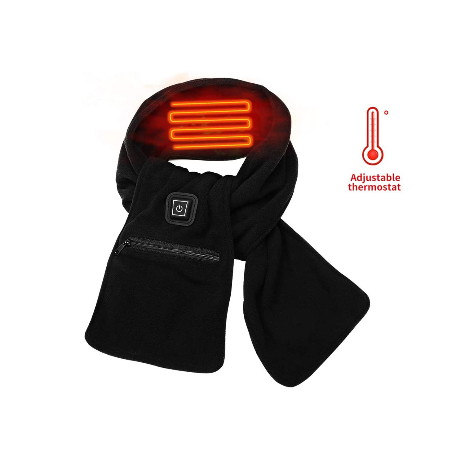Battery heating scarf
